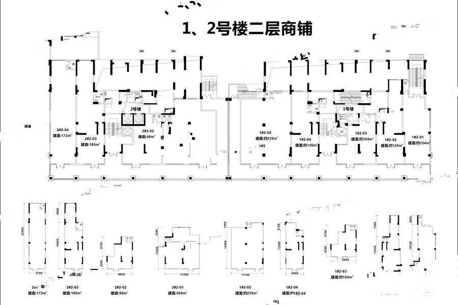 朗悦轩（商铺）18室0厅18卫2706㎡户型图