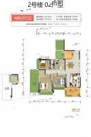 城市印象花园4室2厅2卫125㎡户型图