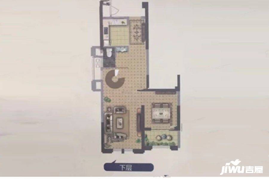 天天天蓝3室2厅2卫126㎡户型图