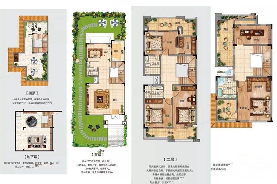 兰亭御景别墅-独栋270㎡户型图