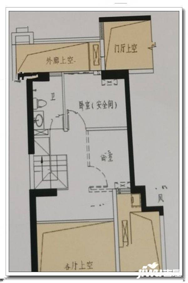 印华南滨豪庭2室2厅2卫99㎡户型图