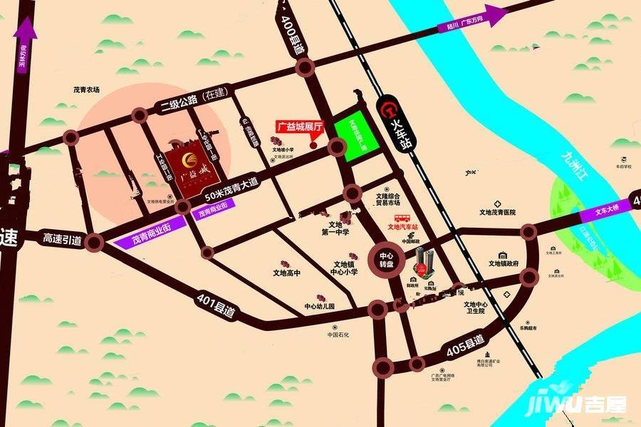 广益城位置交通图