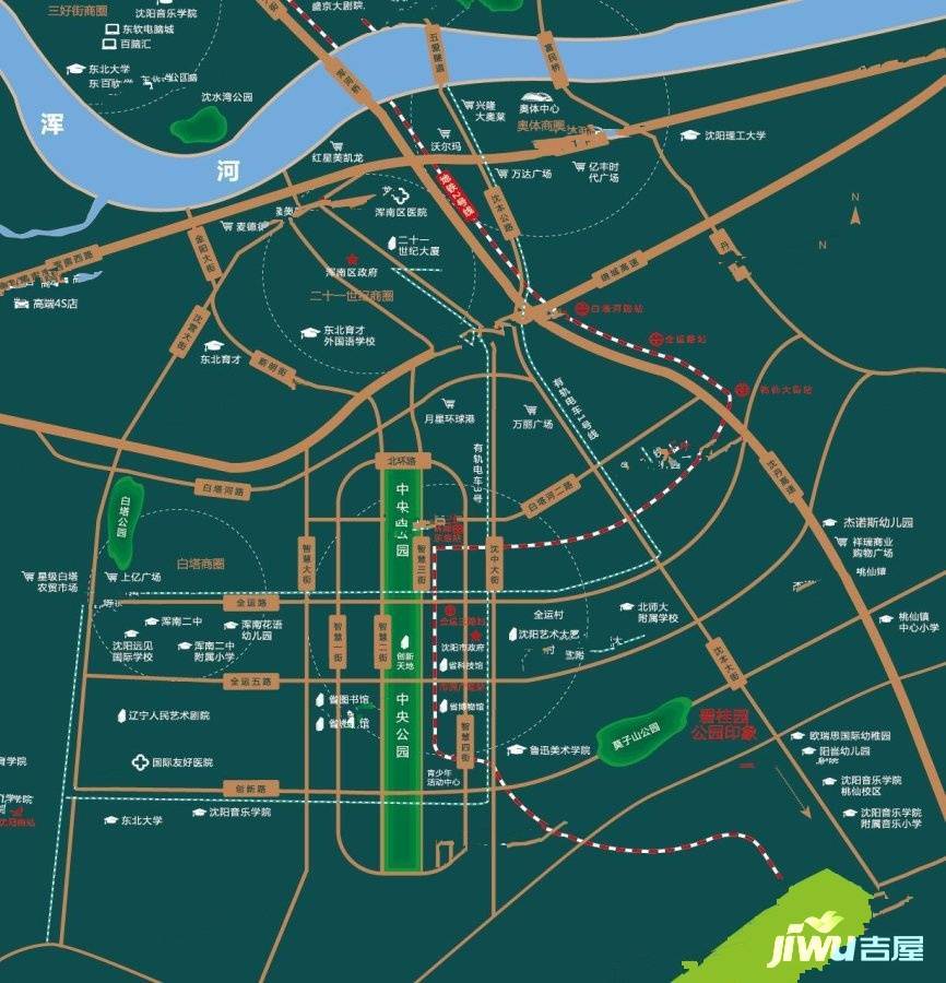 碧桂园公园印象位置交通图图片