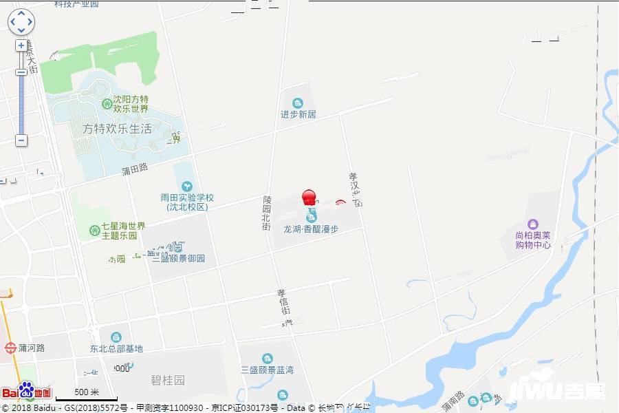 龙湖九里晴川别墅位置交通图
