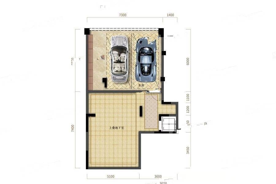 美的盛堂2室3厅2卫160㎡户型图