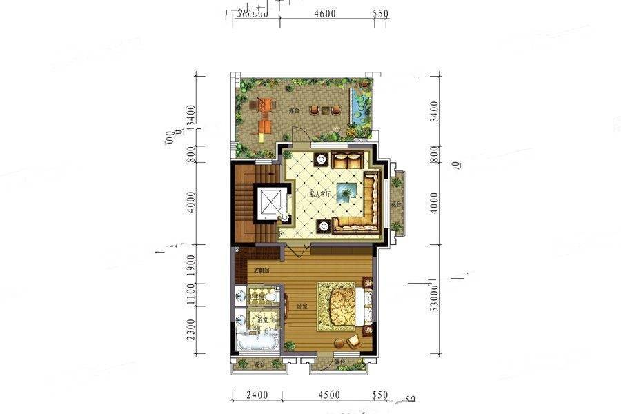 银基观澜庭8室5厅3卫265㎡户型图