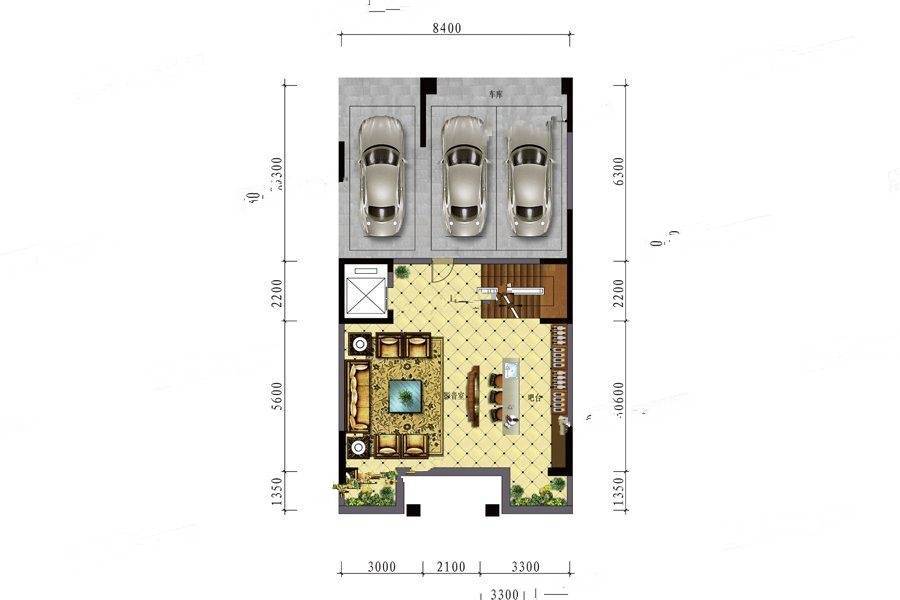 银基观澜庭8室5厅3卫302㎡户型图