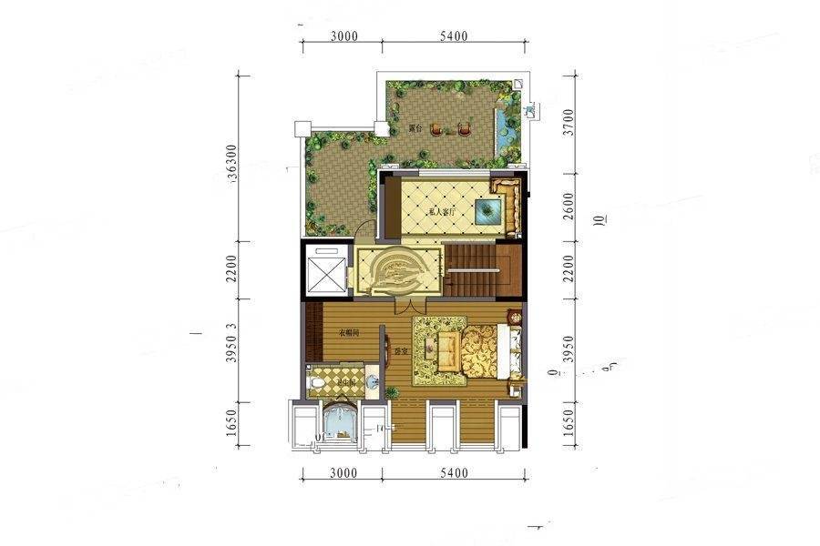 银基观澜庭8室5厅3卫302㎡户型图