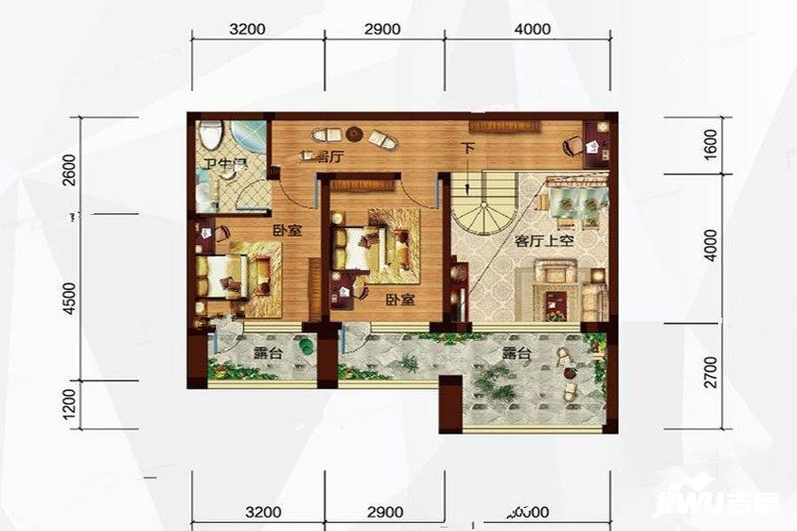 玉祥明居5室3厅3卫130㎡户型图