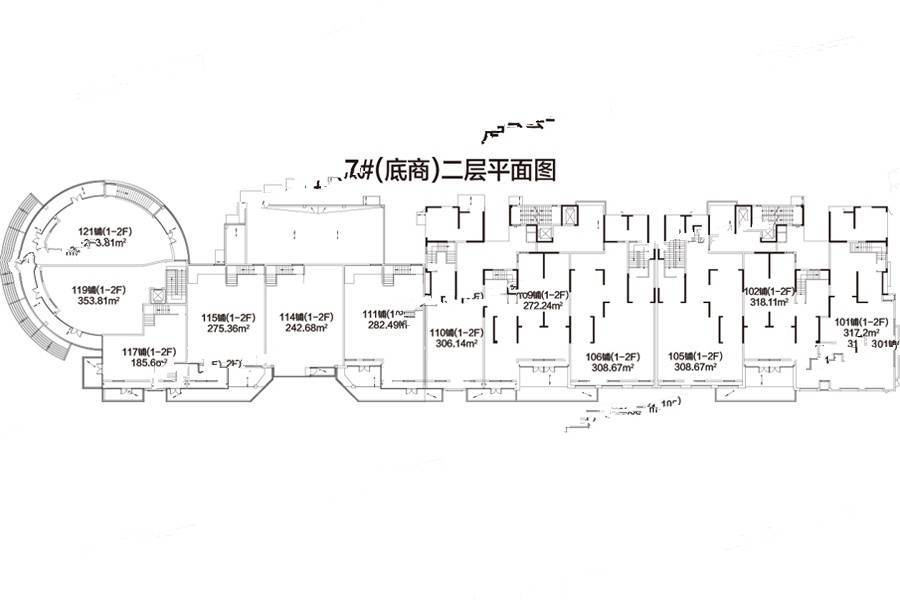 观澜花园道1室0厅0卫242.7㎡户型图