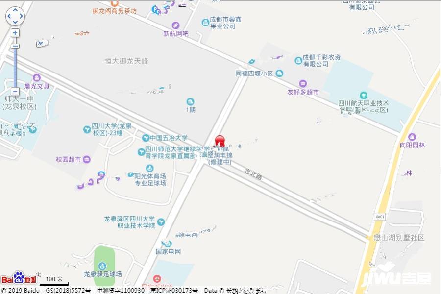 龙润丰锦位置交通图