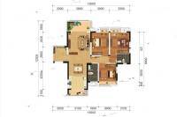 天府欧城3室2厅2卫113.8㎡户型图