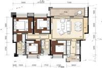 中建天府公馆4室2厅2卫152㎡户型图