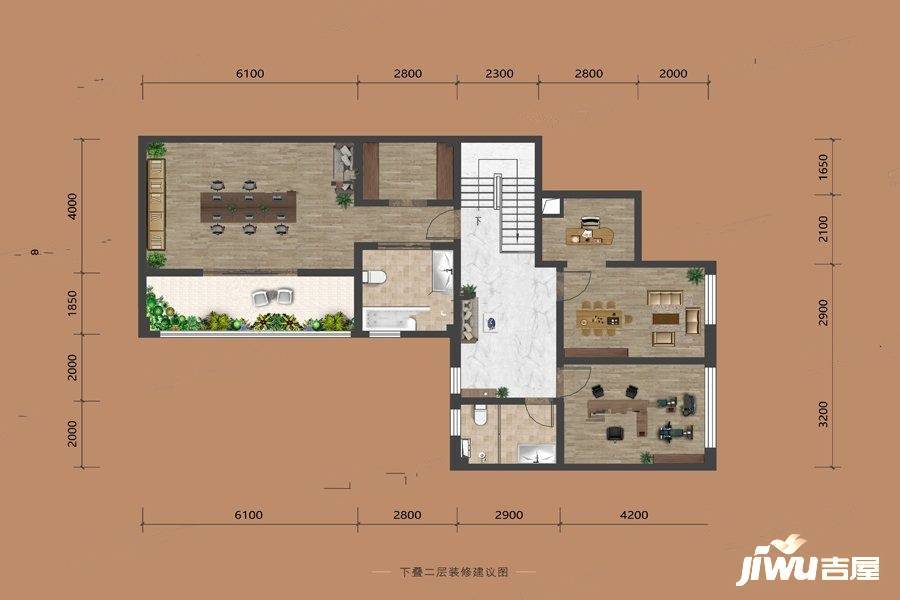 保利天玺4室2厅3卫155㎡户型图