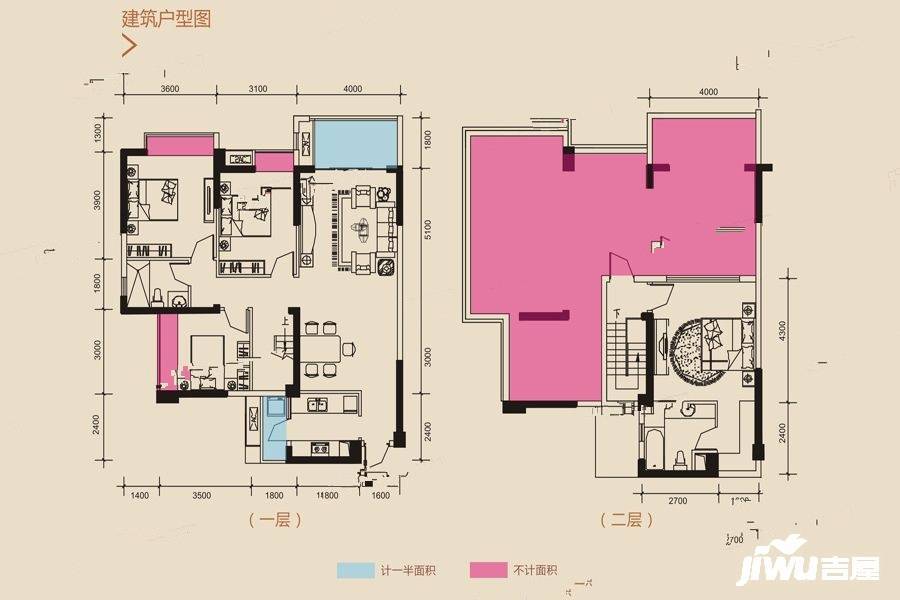 瑞居海布斯卡二期4室2厅2卫154.6㎡户型图