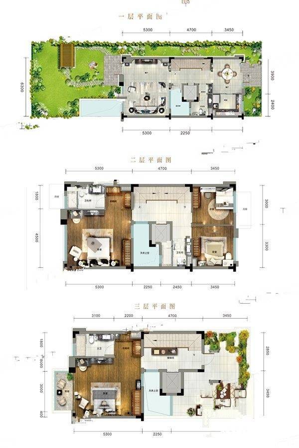 碧桂园十里源墅4室2厅4卫210㎡户型图