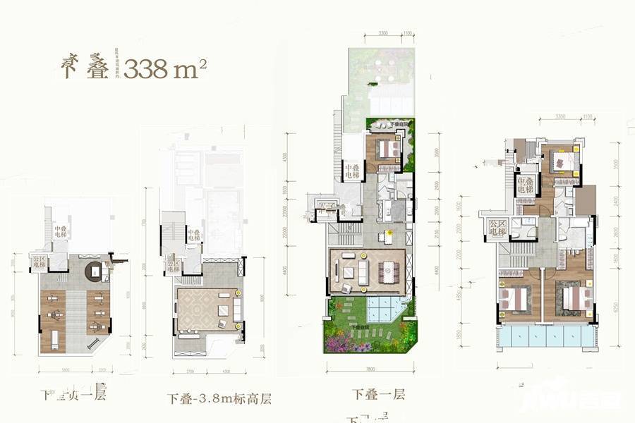 宸光和悦3室2厅2卫338㎡户型图