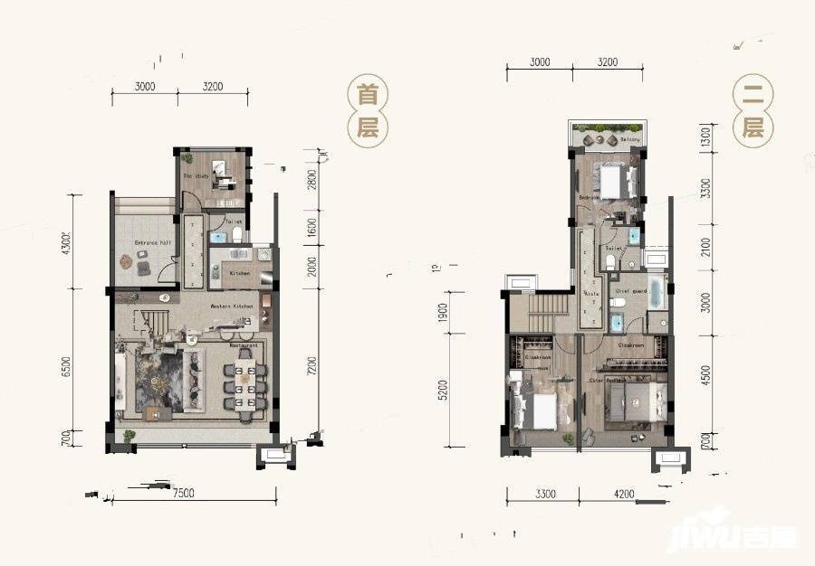 远洋朗基国宾御府4室2厅3卫163㎡户型图