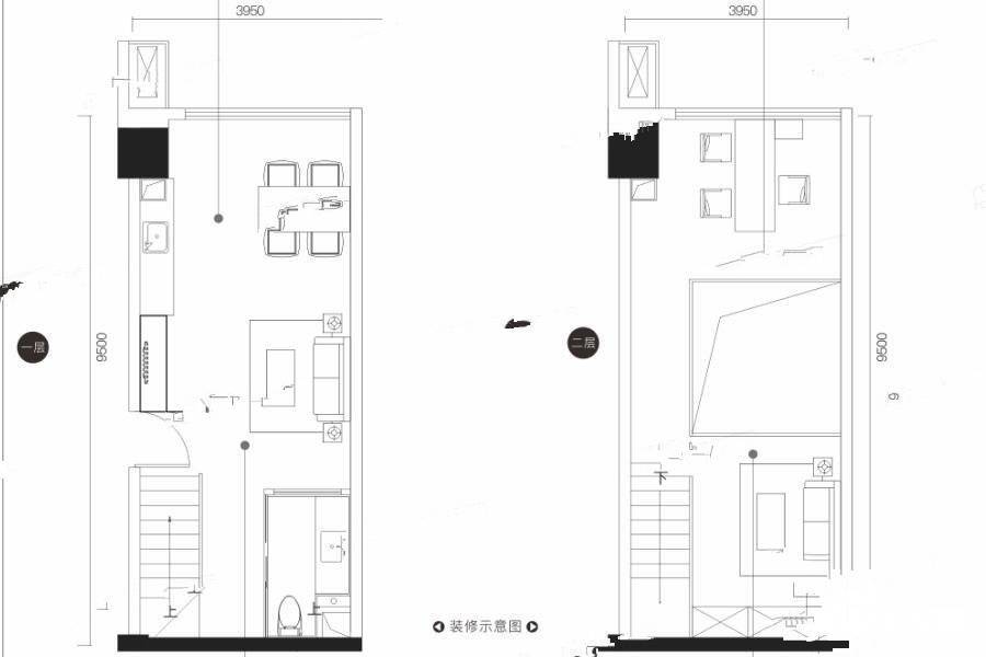 佳欣时代天汇普通住宅50㎡户型图