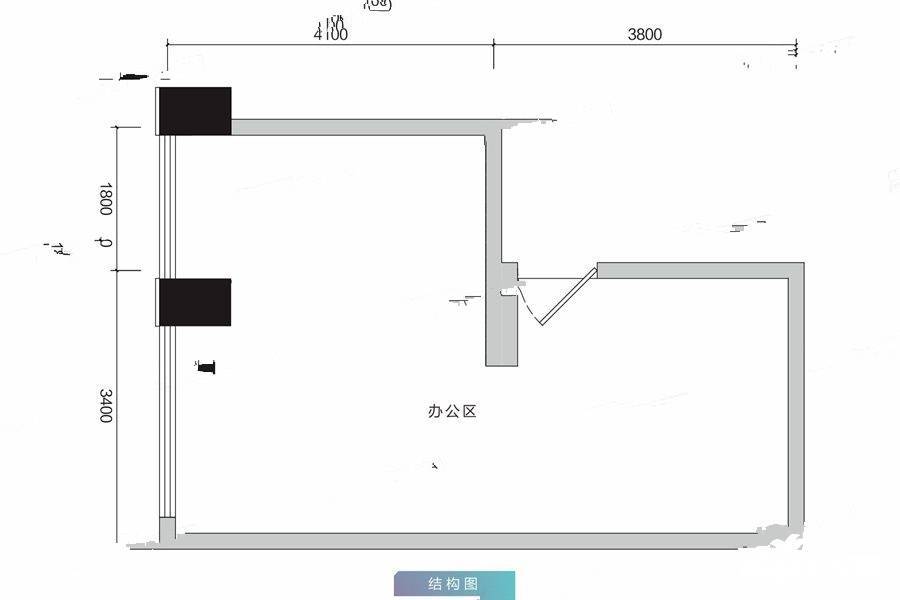 万科翡翠公园普通住宅46㎡户型图