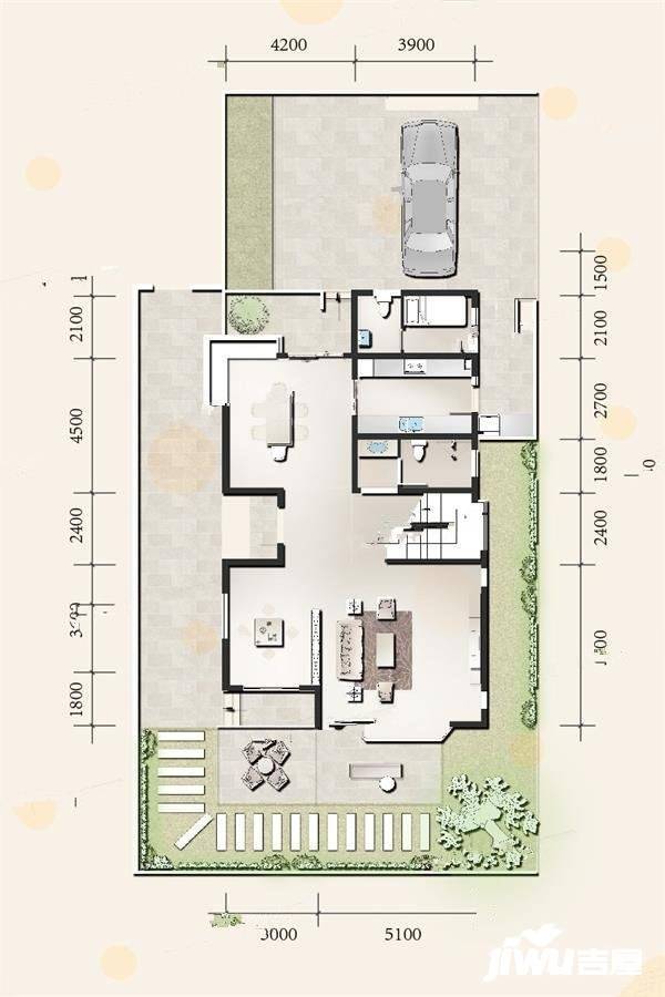 杜鹃城千万间4室5厅5卫265.5㎡户型图