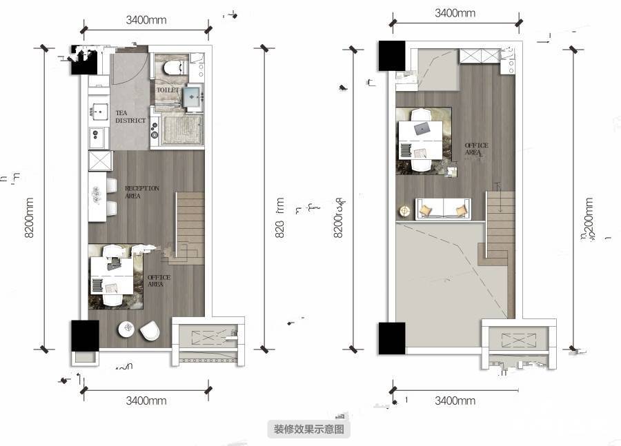 天府MIC商业-loft40㎡户型图