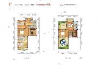 炎华置信青城郡5室1厅4卫148㎡户型图