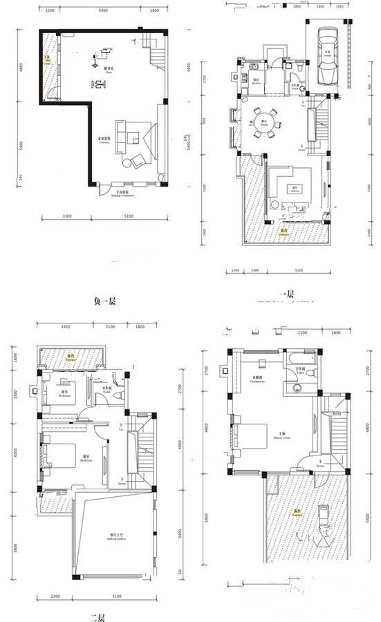 御青城3室3厅3卫247㎡户型图