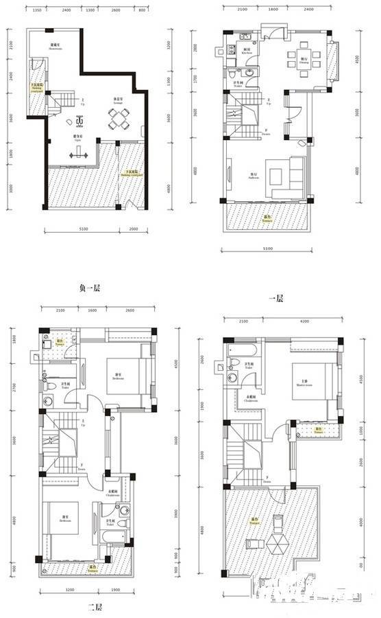 御青城3室3厅3卫245㎡户型图