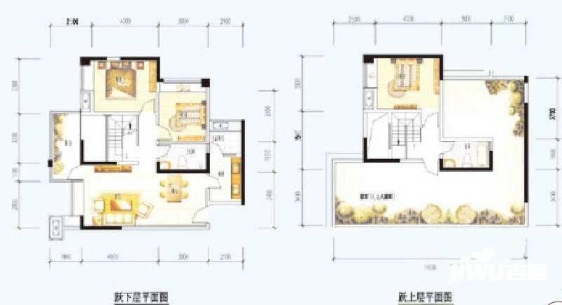 金海岸星月湾3室2厅2卫119.7㎡户型图