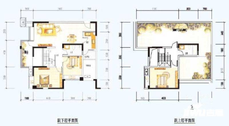 金海岸星月湾3室2厅2卫128.1㎡户型图