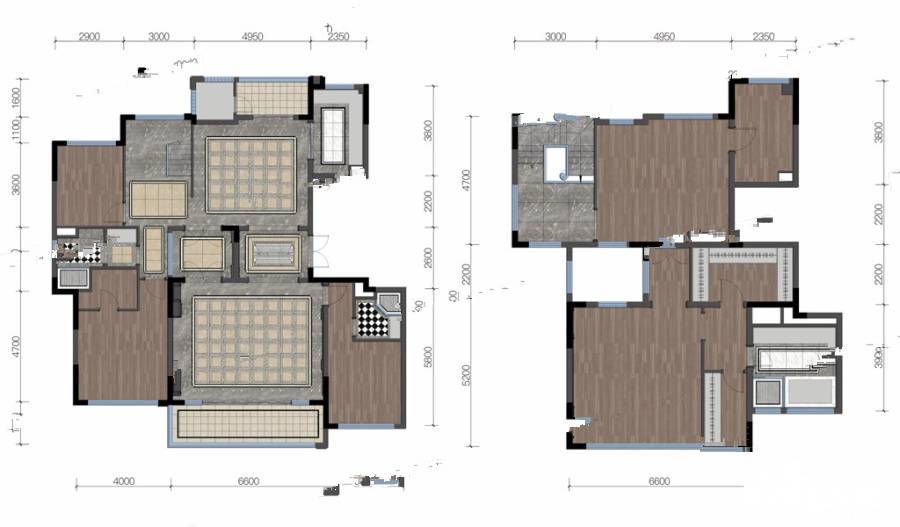 中国铁建西派宸樾5室3厅3卫310㎡户型图