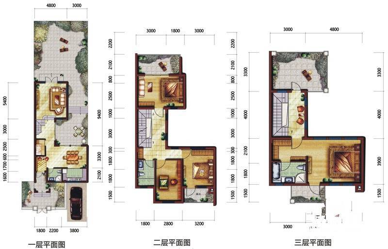 蓝光观岭4室2厅3卫195㎡户型图