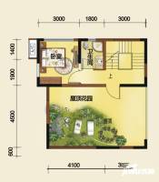 西环财富广场2室2厅2卫112.7㎡户型图