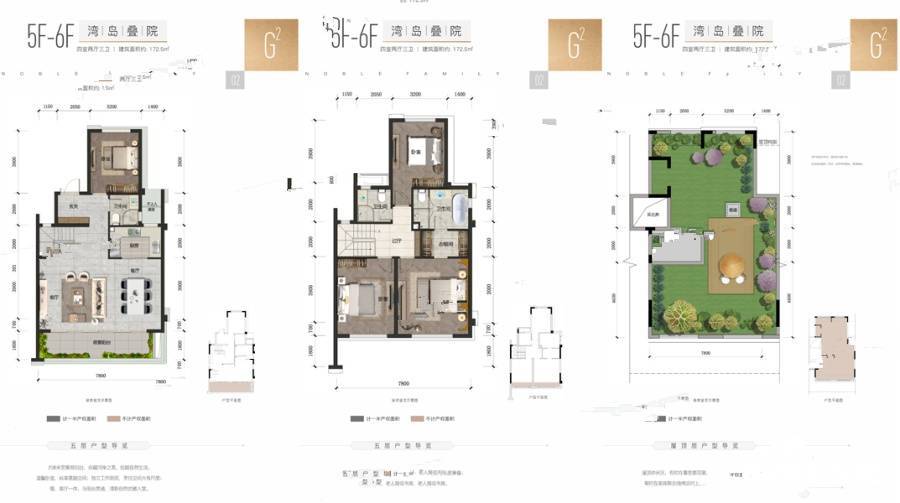 花样年香門第4室2厅3卫172.5㎡户型图