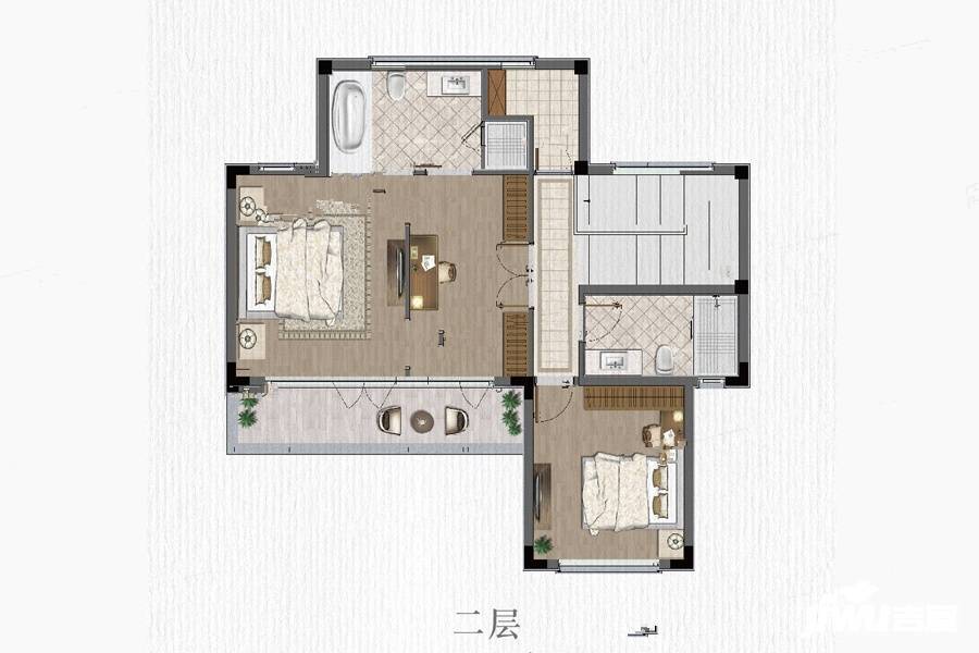 民辉玺园3室2厅3卫168㎡户型图