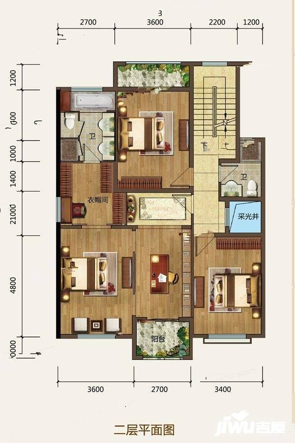 博纳雅苑11室5厅8卫452㎡户型图