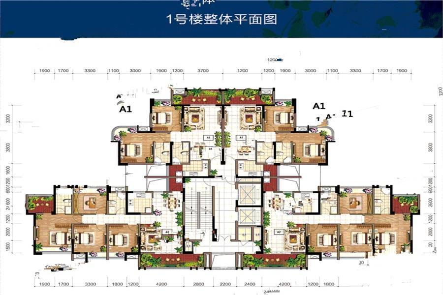 御景水岸4室2厅2卫136㎡户型图