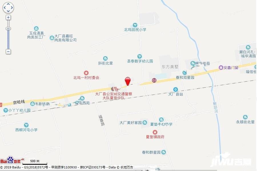 北京佳兆业悦峰位置交通图