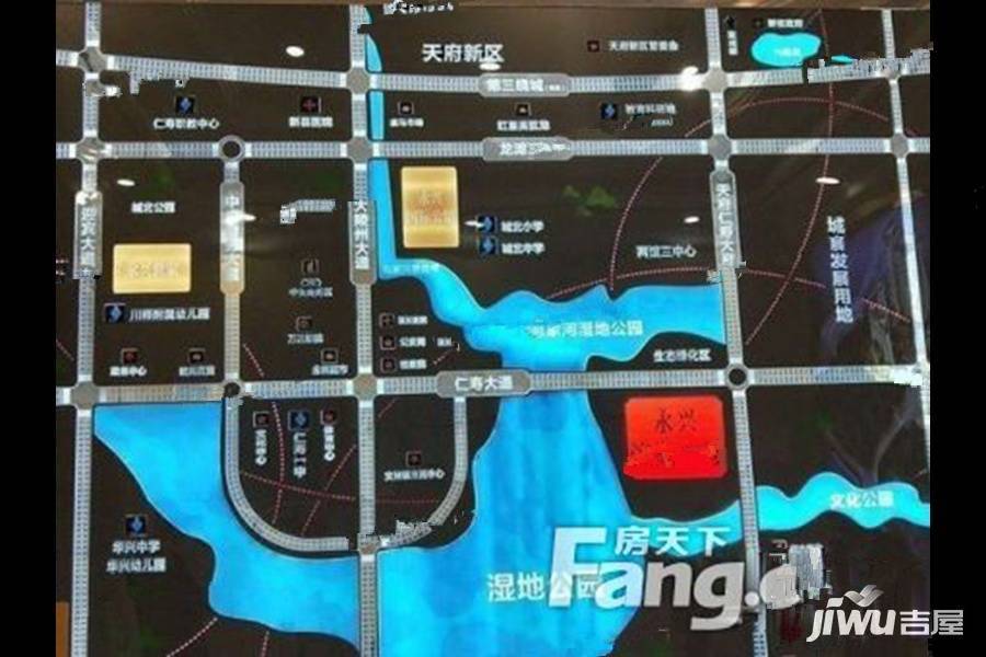 永兴滨湖一号位置交通图