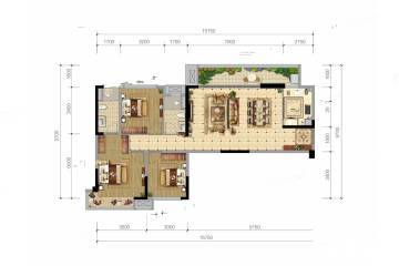 仁寿领地天御户型图-房型图-平面图-吉屋网