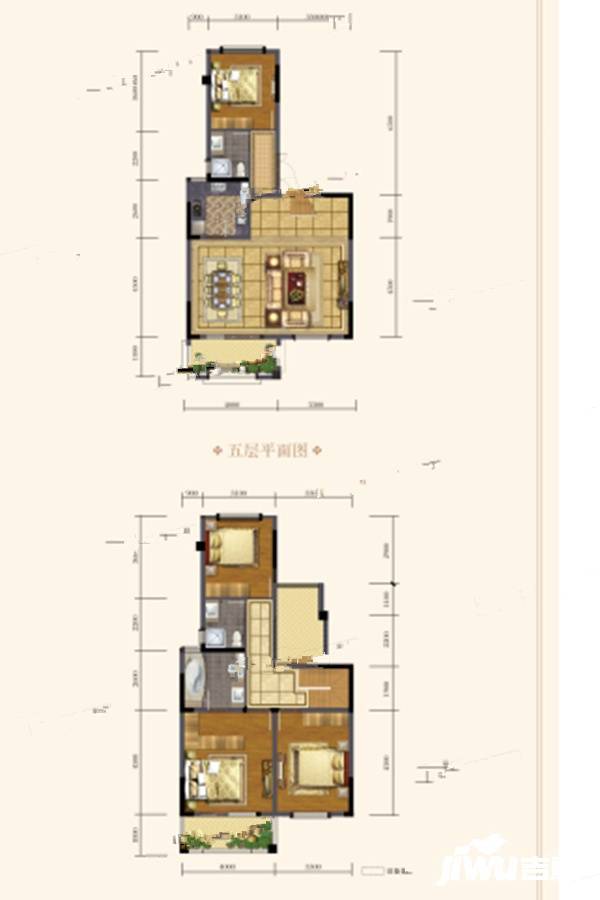 新城悦隽天府4室2厅3卫125㎡户型图