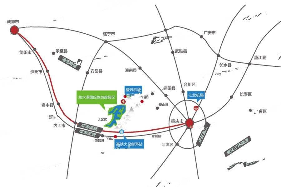 重庆桃李春风位置交通图