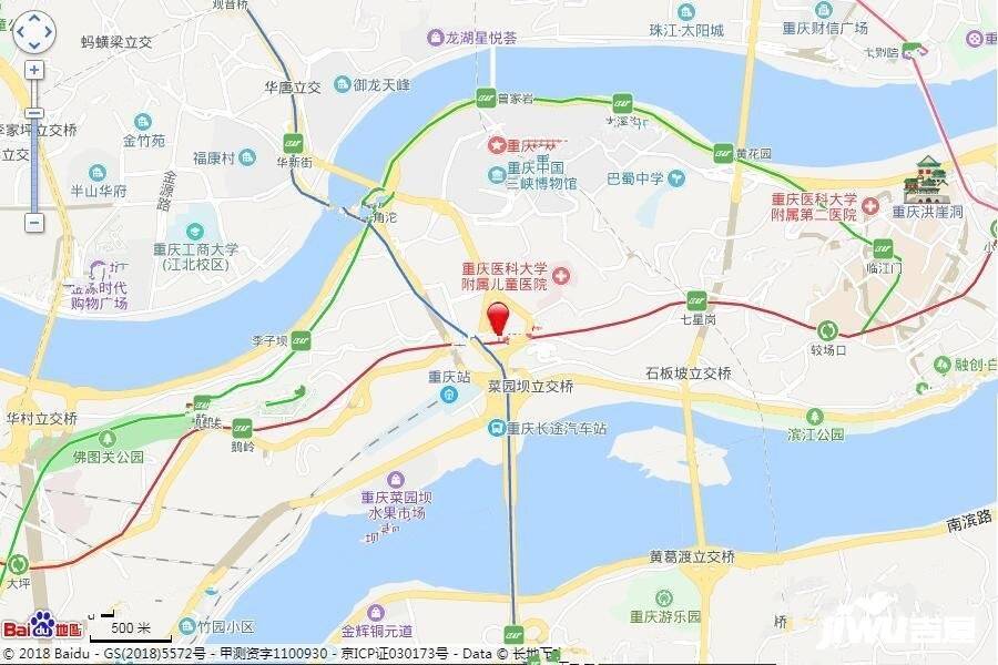 重庆中心位置交通图图片