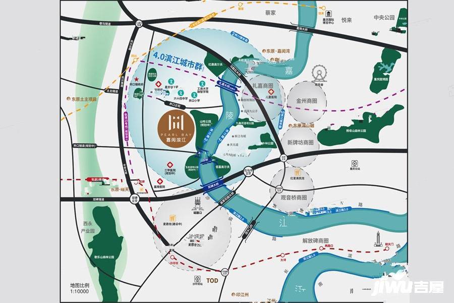 嘉阅滨江位置交通图图片