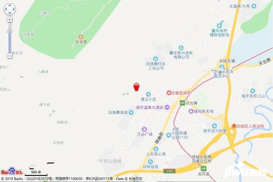 鲁商云山雅筑位置交通图