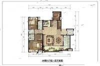 首创天阅嘉陵4室2厅3卫186.5㎡户型图