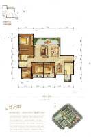 北京城建龙樾生态城4室2厅2卫156㎡户型图