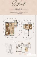 龙湖康田麓宸3室2厅2卫126.5㎡户型图