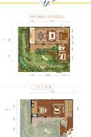 协信敬澜山4室2厅3卫144㎡户型图